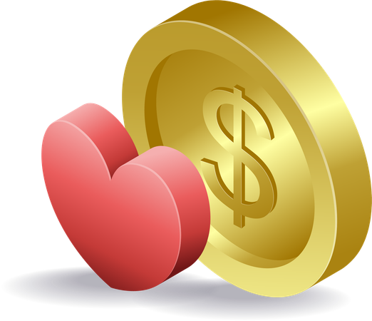 Love of money  Illustration