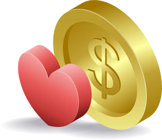 Love of money  Illustration