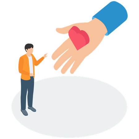 Love relationship  Illustration