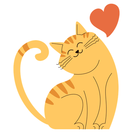 Lovely Cat  Illustration