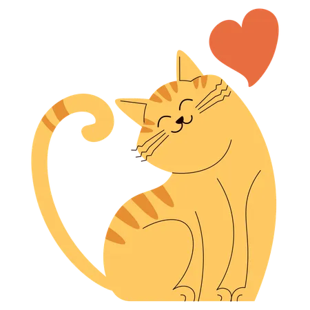 Lovely Cat  Illustration