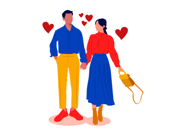 Lovely Couple  Illustration