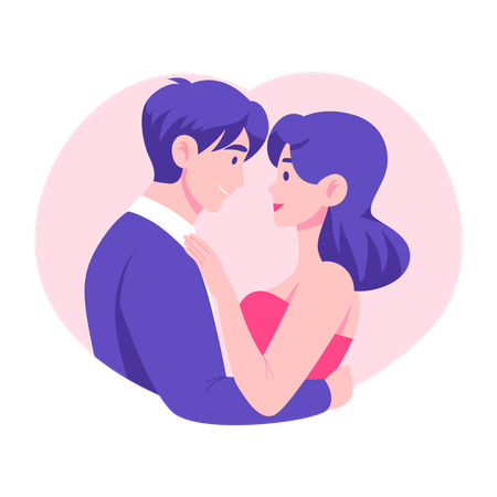 Lovely Couple  Illustration