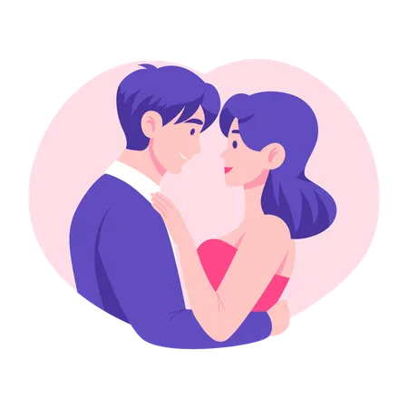 Lovely Couple  Illustration