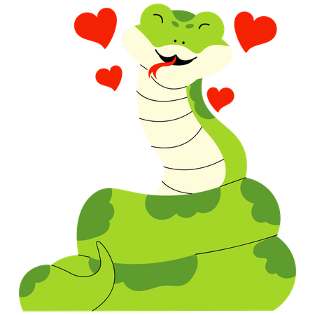 Lovely Snake  Illustration