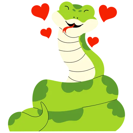 Lovely Snake  Illustration