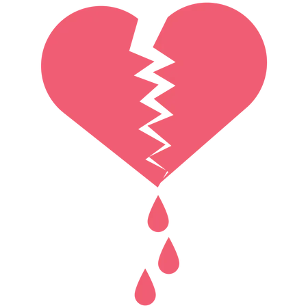 Lover with broken heart  Illustration