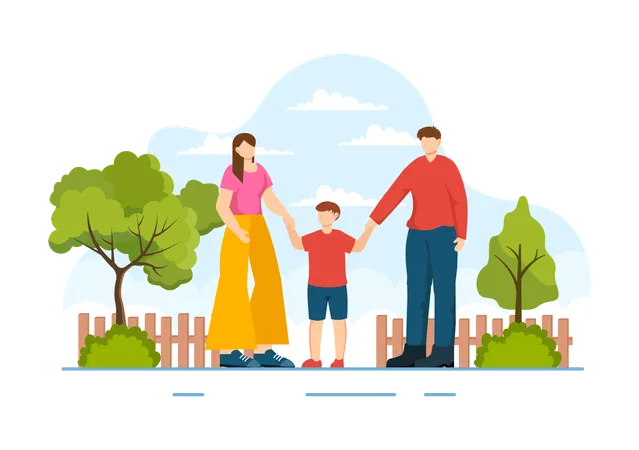 Loving Family  Illustration