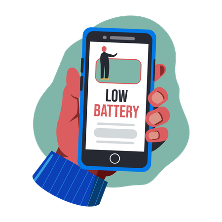 Low Battery  Illustration