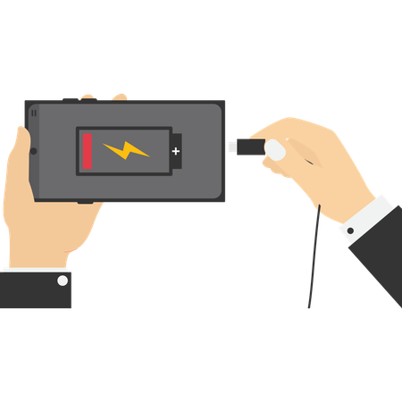 Low battery symbol  Illustration