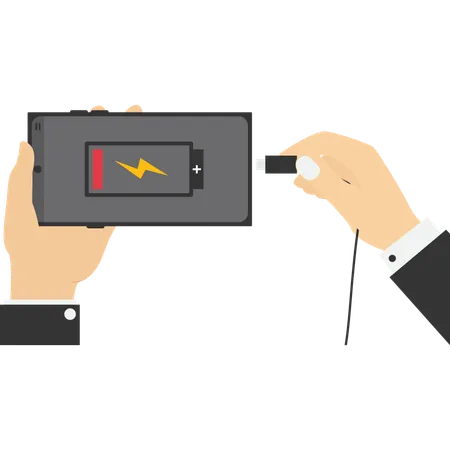 Low battery symbol  Illustration