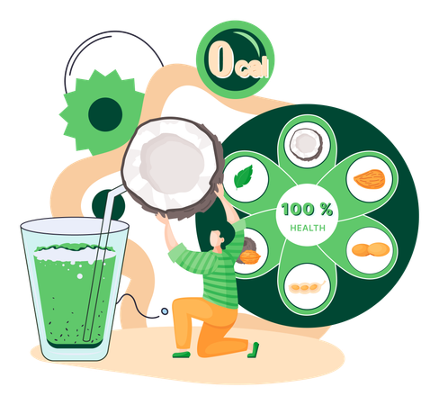Low calorie smoothie  Illustration