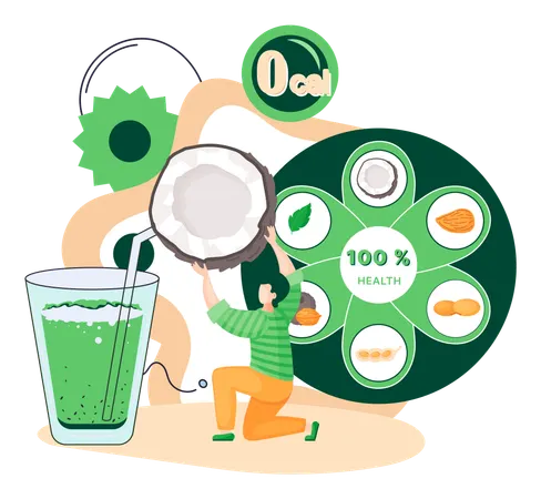 Low calorie smoothie  Illustration