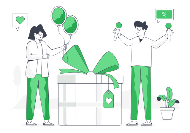 Loyalty Gift  Illustration