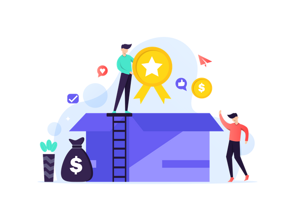 Loyalty program and get rewards  Illustration