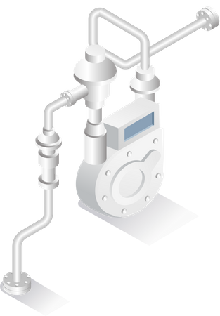 LPG-Gasleitungsregler  Illustration