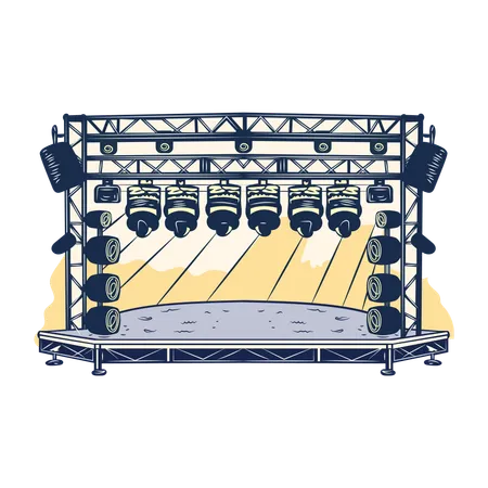 Luces del escenario  Illustration