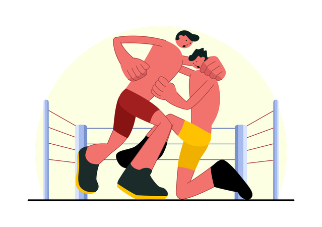 Deporte de lucha libre  Ilustración