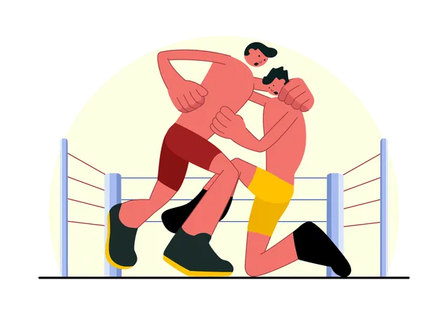 Deporte de lucha libre  Ilustración