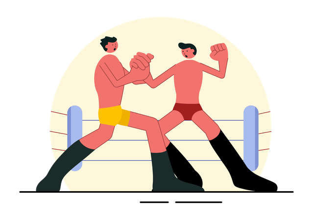 Deporte de lucha libre  Ilustración