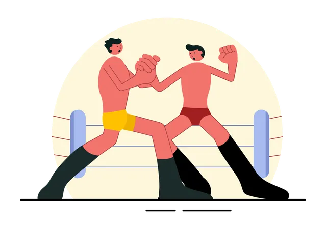 Deporte de lucha libre  Ilustración