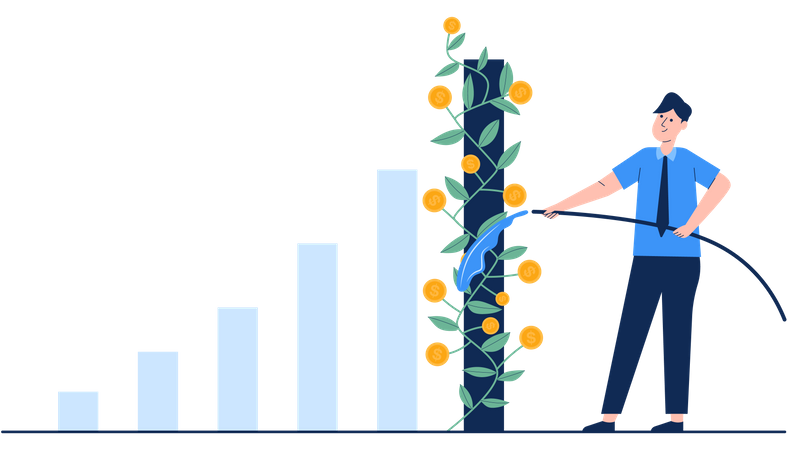 Lucro do investimento  Ilustração