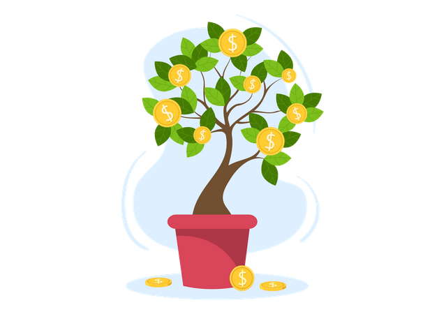 Lucro de investimento empresarial  Ilustração