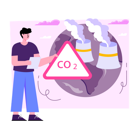 Luftverschmutzung  Illustration