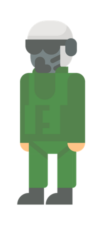 Pilot der Luftwaffe  Illustration