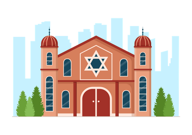 Lugar de culto judío  Ilustración