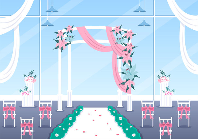 Lugar de boda  Ilustración