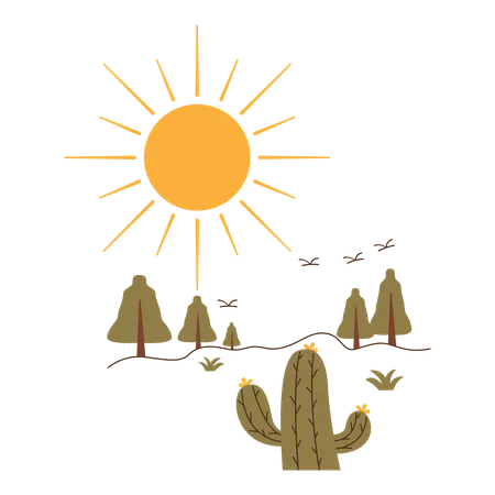 Lumière du soleil  Illustration