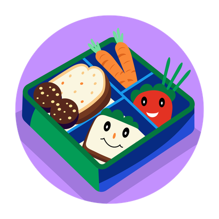 Lunch box  Illustration