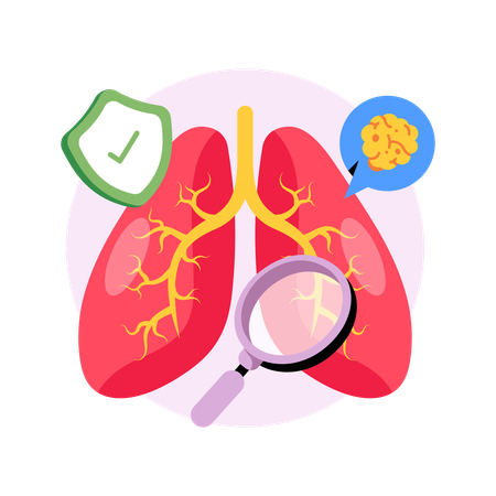 Lung Cancer  Illustration