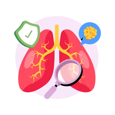 Lung Cancer  Illustration