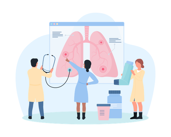 Lung disease  Illustration