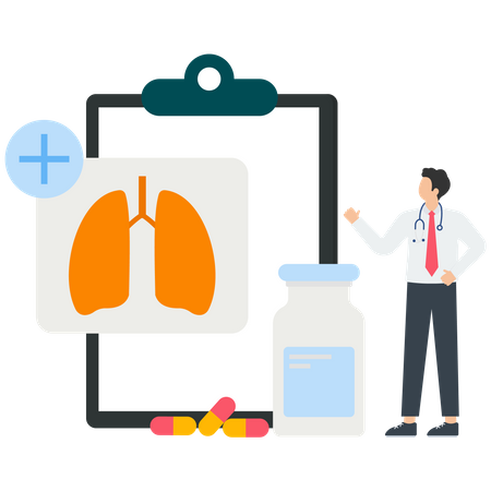 Lung disease  Illustration