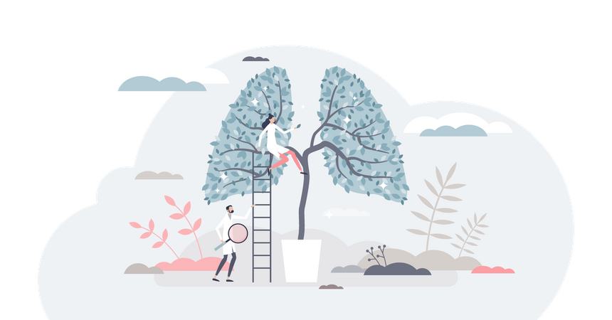 Lung health  Illustration