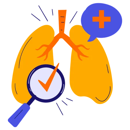 Lungs checkup  Illustration