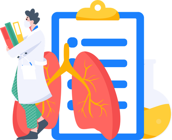 Lungs report  Illustration