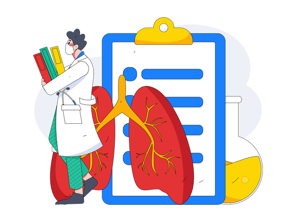 Lungs report  Illustration