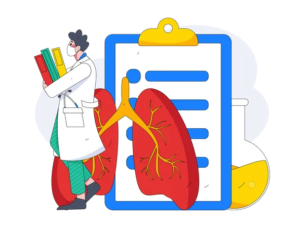 Lungs report  Illustration