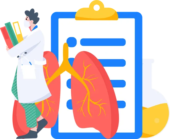 Lungs report  Illustration