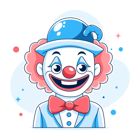 Lustiger Clown  Illustration