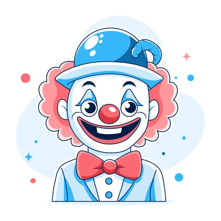 Lustiger Clown  Illustration