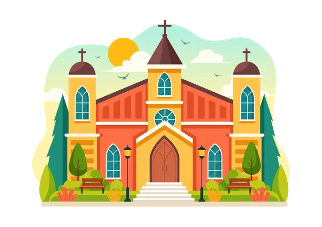 Lutheran Church  Illustration