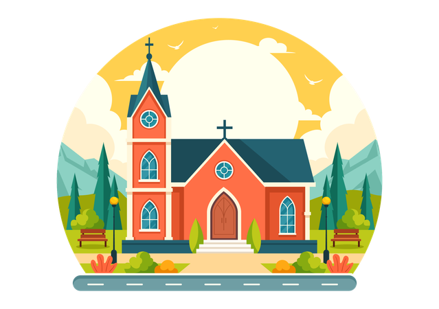 Lutheran Church  Illustration