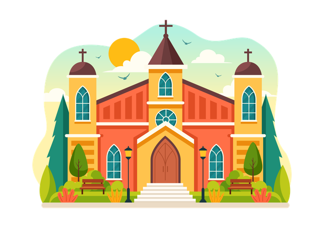 Lutheran Church  Illustration