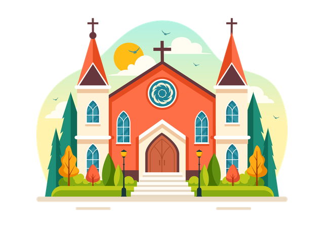 Lutheran Church  Illustration
