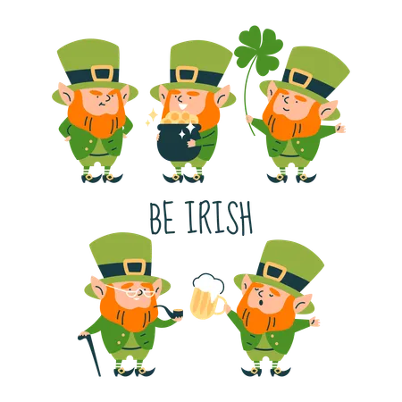 Un lutin pour la Saint-Patrick  Illustration